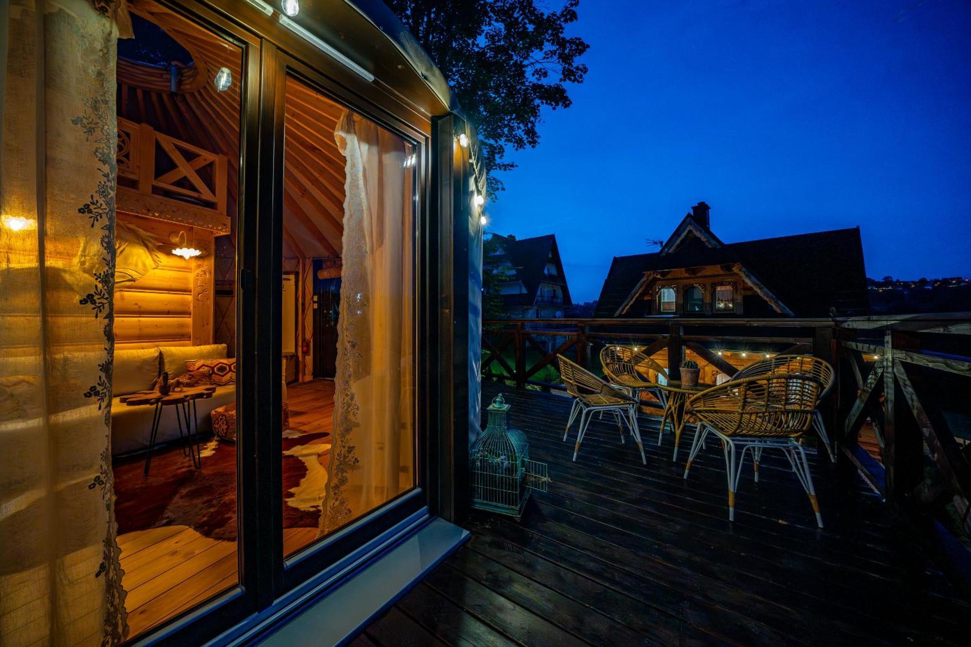 Jurta Na Wypasie - Luksusowy Namiot Z Widokiem Na Gory - Jacuzzi, Sauna, Split Ac, Private, Star View Zakopane Buitenkant foto